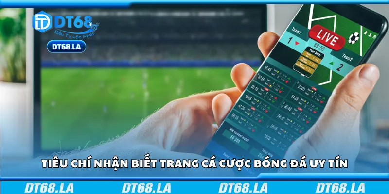 Tiêu chí nhận biết trang cá cược bóng đá uy tín